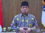 Koordinator Presidium MN KAHMI, Ahmad Riza Patria, memberikan testimoni dalam Takziah Mengenang Wafatnya Almarhum Harry Azhar Azis, Minggu (19/12/2021). LMD MN KAHMI