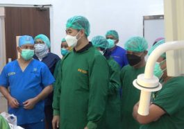 Pelaksanaan baksos operasi bibir sumbing dan lelangit yang diadakan MD KAHMI Pangkep dan MD KAHMI Makassar di RSUD Batara Siang, Kabupaten Pangkep, Sulsel, pada Sabtu (11/12/2021). Istimewa