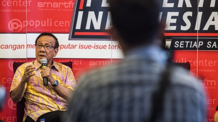 Ketua Dewan Penasihat KAHMI, Akbar Tanjung. Foto Antara/M. Agung Rajasa