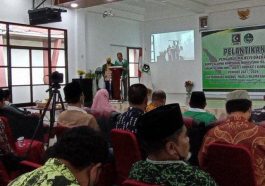 Suasana pelantikan pengurus MD KAHMI dan FORHATI Kabupaten Sorong periode 2021-2026, Papua Barat, pada Jumat (4/2/2022). Foto Tribun Papua Barat