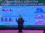 Direktur Utama PT Insan Cita Mandiri Sejahtera, Hanifah Husein, mempresentasikan tentang PT Insan Cita Mandiri Sejahtera dan KAHMIPay atau K-Pay di sela-sela penutupan Rakornas IV KAHMI di Kota Batam, Kepri, pada Sabtu (26/2/2022) malam. LMD MN KAHMI/Fatah Sidik