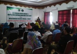 Suasana Musda II KAHMI dan Musda I FORHATI Bengkulu Selatan di Aula Balai Sekundang, Kabupaten Bengkulu Selatan, Bengkulu, pada Senin (21/3/2022). Foto Kahmibengkulu.com