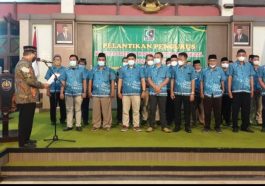 Prosesi pelantikan pengurus MD KAHMI Kabupaten Tegal di Pendopo Kabupaten Tegal, Jateng, pada Rabu (2/3/2022). Foto Suarapantura.com