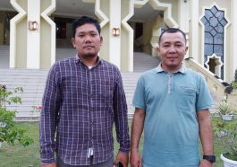 Ketua dan Sekretaris Panitia Musda III KAHMI Padang Lawas Utara (Paluta), Alwi Pohan (kanan) dan Henrawansyah Harahap (kiri). Istimewa