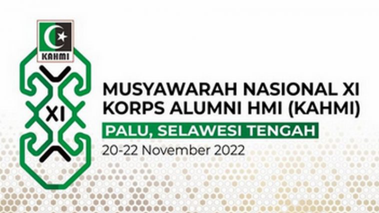 Logo Munas XI KAHMI di Kota Palu, Sulteng, yang rencananya digelar pada 20-22 November 2022. Foto MW KAHMI Sulteng