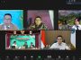 Presidium KAHMI Jabar, Asad (tengah atas), dalam webinar "Model Kolaborasi Pentahelix untuk Optimalisasi dan Akselerasi Pembangunan Daerah", Rabu (9/3/2022). Foto LMD MN KAHMI