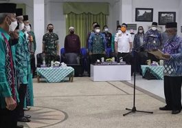 Prosesi pelantikan pengurus MD KAHMI dan FORHATI HSS 2022-2027 di Gedung Pramuka Kandangan, HSS, Kalsel, pada Kamis (31/3/2022). Istimewa