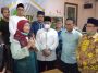 Direktur Eksekutif PT Insan Cita Mandiri Sejahtera, Hanifah Husein (kerudung merah), dalam peluncuran KAHMI Payment (K-Pay) di KAHMI Center, Jakarta, pada Sabtu (23/4/2022). Foto LMD MN KAHMI/Subhan Saka