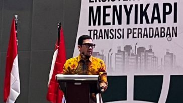 Koordinator Presidium MN KAHMI, Ahmad Doli Kurnia, 'menghadiri pelantikan Presidium MW KAHMI Sulawesi Selatan, Sabtu (21/5). Istimewa