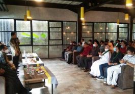 Suasana halalbihalal MD KAHMI Majalengka dan HMI Cabang Majalengka, Jabar, pada Selasa (10/5/2022). Foto Zonabandung.com