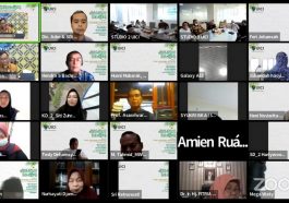 Suasana halalbihalal UICI secara daring melalui Zoom dari Jakarta, Rabu (11/5/2022). Dokumentasi UICI