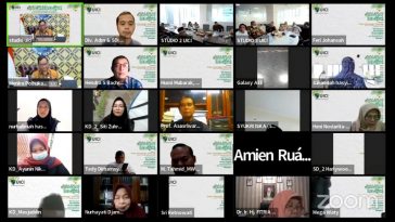 Suasana halalbihalal UICI secara daring melalui Zoom dari Jakarta, Rabu (11/5/2022). Dokumentasi UICI