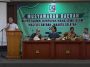 Ketua Umum MD KAHMI Jaksel 2022-2027 terpilih, Ibrahim Malik Tanjung alias Budi Tanjung (kiri), memberikan pernyataan dalam Musda III KAHMI Jaksel di Ruang Serbaguna Wali Kota Jaksel, Selasa (8/11/2022). KAHMINasional.com/Fatah Sidik