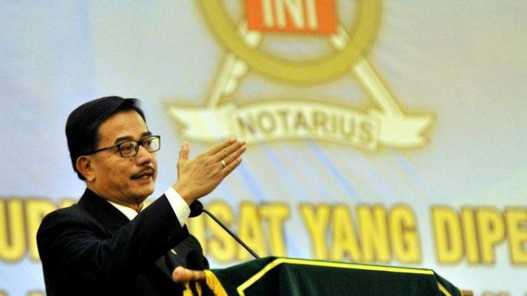 Mantan Menteri Agraria dan Tata Ruang (ATR), Ferry Mursyidan Baldan. Foto Antara/Yusran Uccang