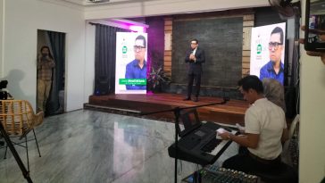 Koordinator Presidium MN KAHMI, Ahmad Doli Kurnia, memberikan sambutan dalam soft launching KAHMITV di Jakarta, Selasa (13/6/2023). KAHMINasional.com/Ali