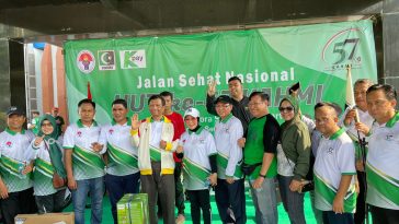 Kegiatan Jalan Sehat KAHMI di Kompleks Kemenpora, Jakarta, pada Minggu (17/9/2023). Dokumentasi panitia