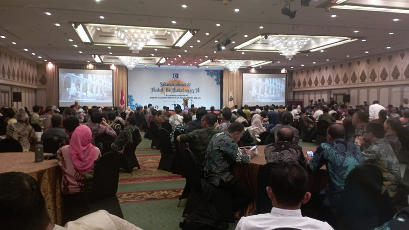 Ratusan kader dan pengurus mengikuti Halal Bihalal KAHMI 1445 H di Jakarta, Rabu (8/5/2024). Dokumentasi LMD MN KAHMI/Fatah Sidik