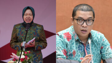 Kolase foto politikus PDIP, Tri Rismaharini (kiri), dan politikus PPP, Achmad Baidowi. Istimewa